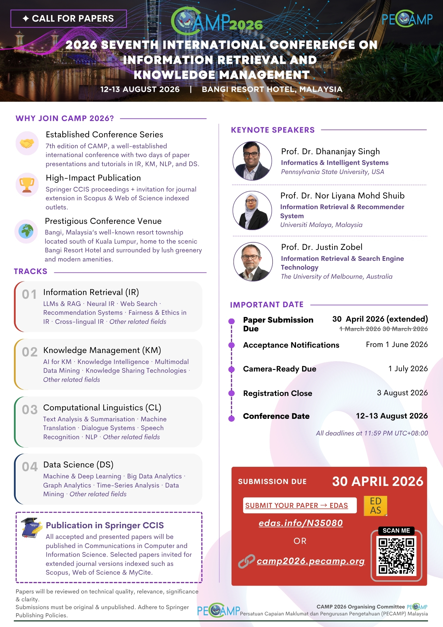 CAMP 2026 Call for Papers Poster